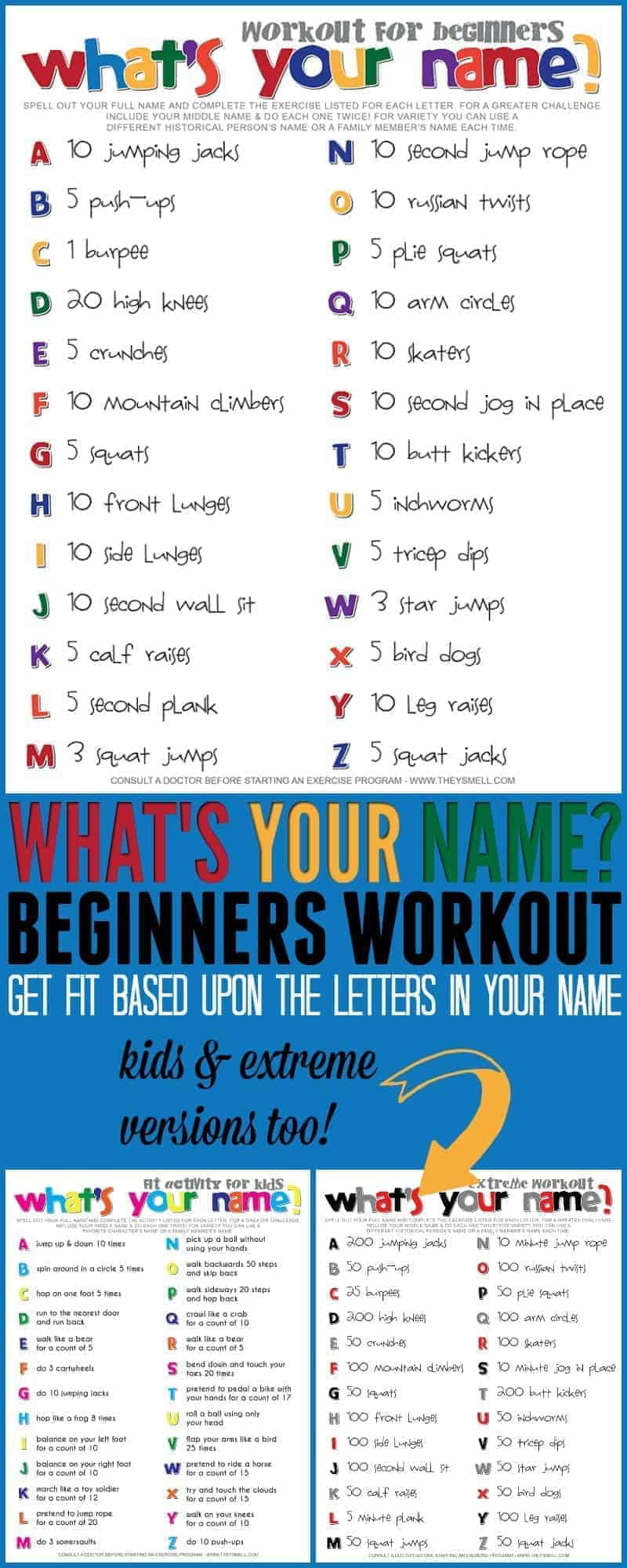  Name Workout What s Your Name Workout for Beginners 