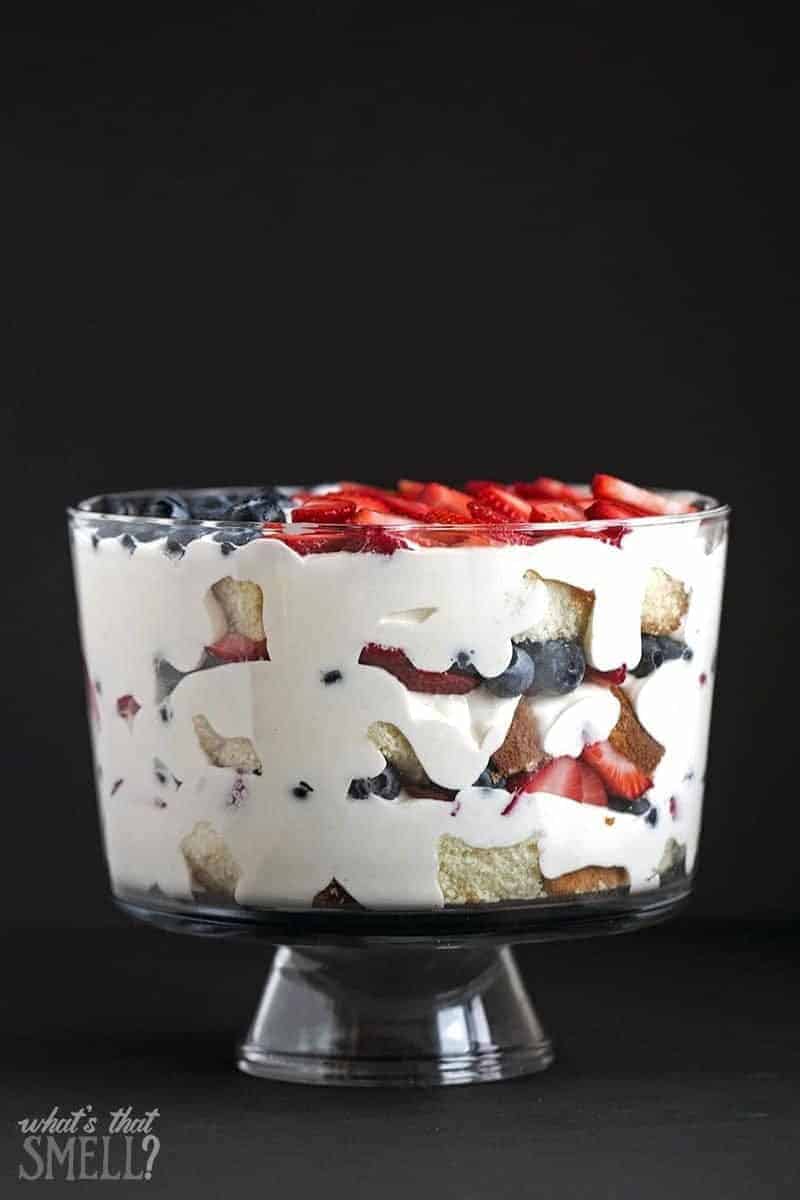 4th of July Patriotic Flag Berry Trifle - 730 Sage Street