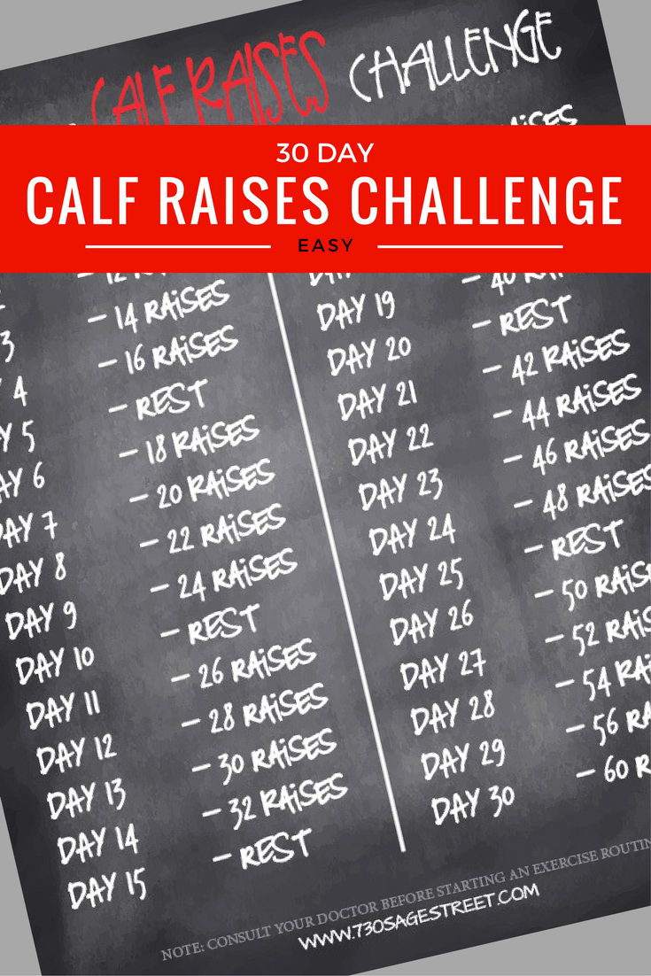 CALF RAISES CHALLENGE EASY