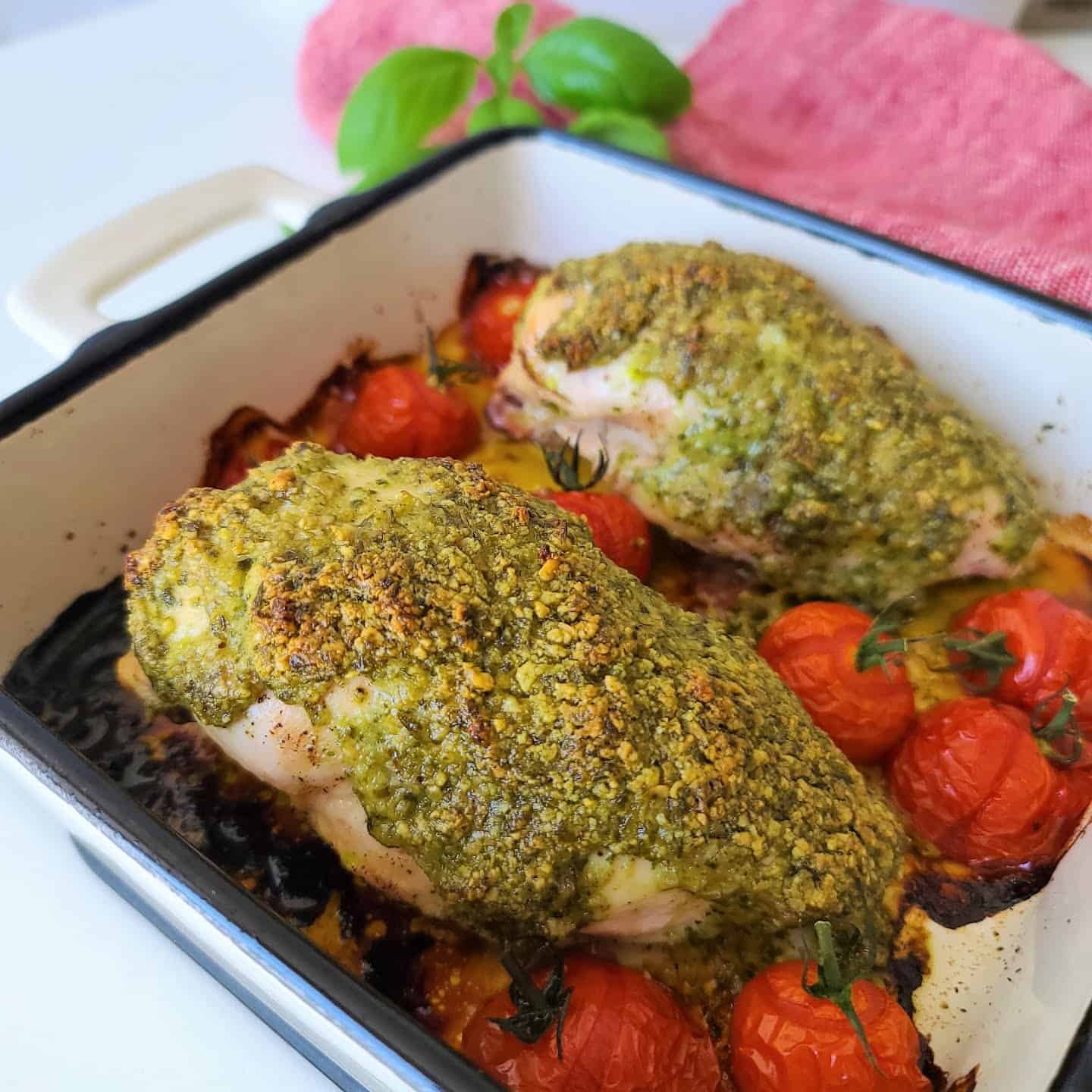 Baked Pesto Chicken (Quick and Easy) - 730 Sage Street