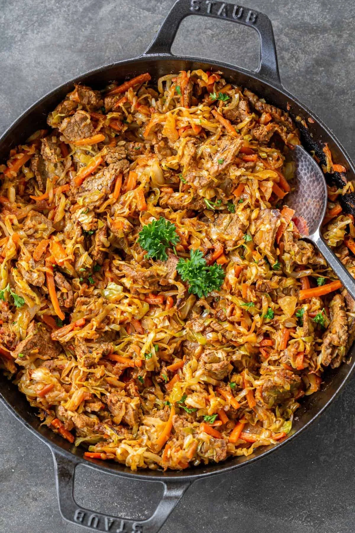 Braised Cabbage with Beef