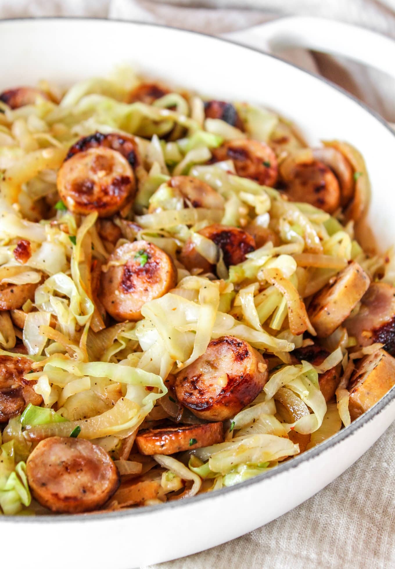 Easy Sausage and Cabbage Skillet