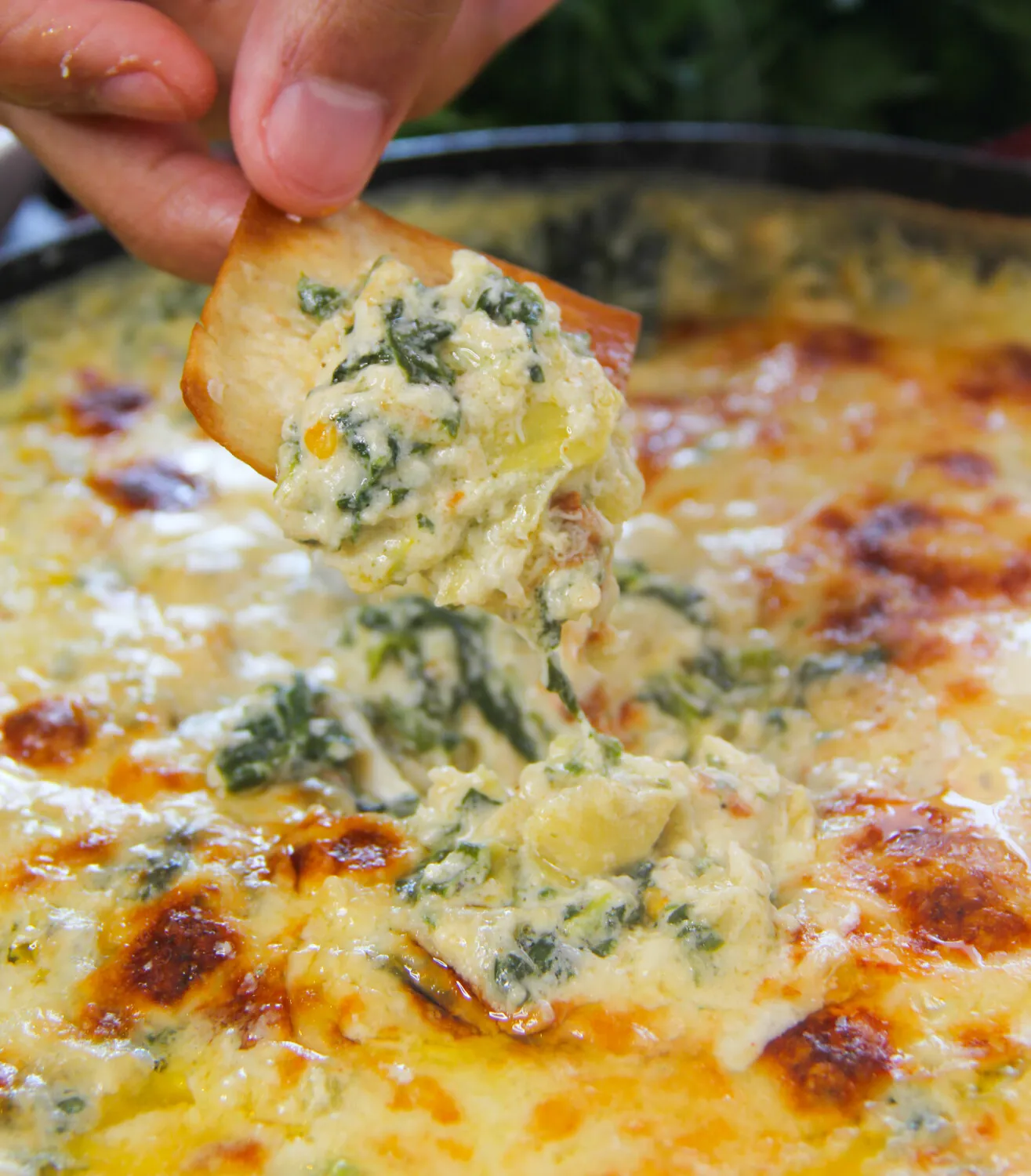 Hot Spinach and Artichoke Dip With Lump Crab