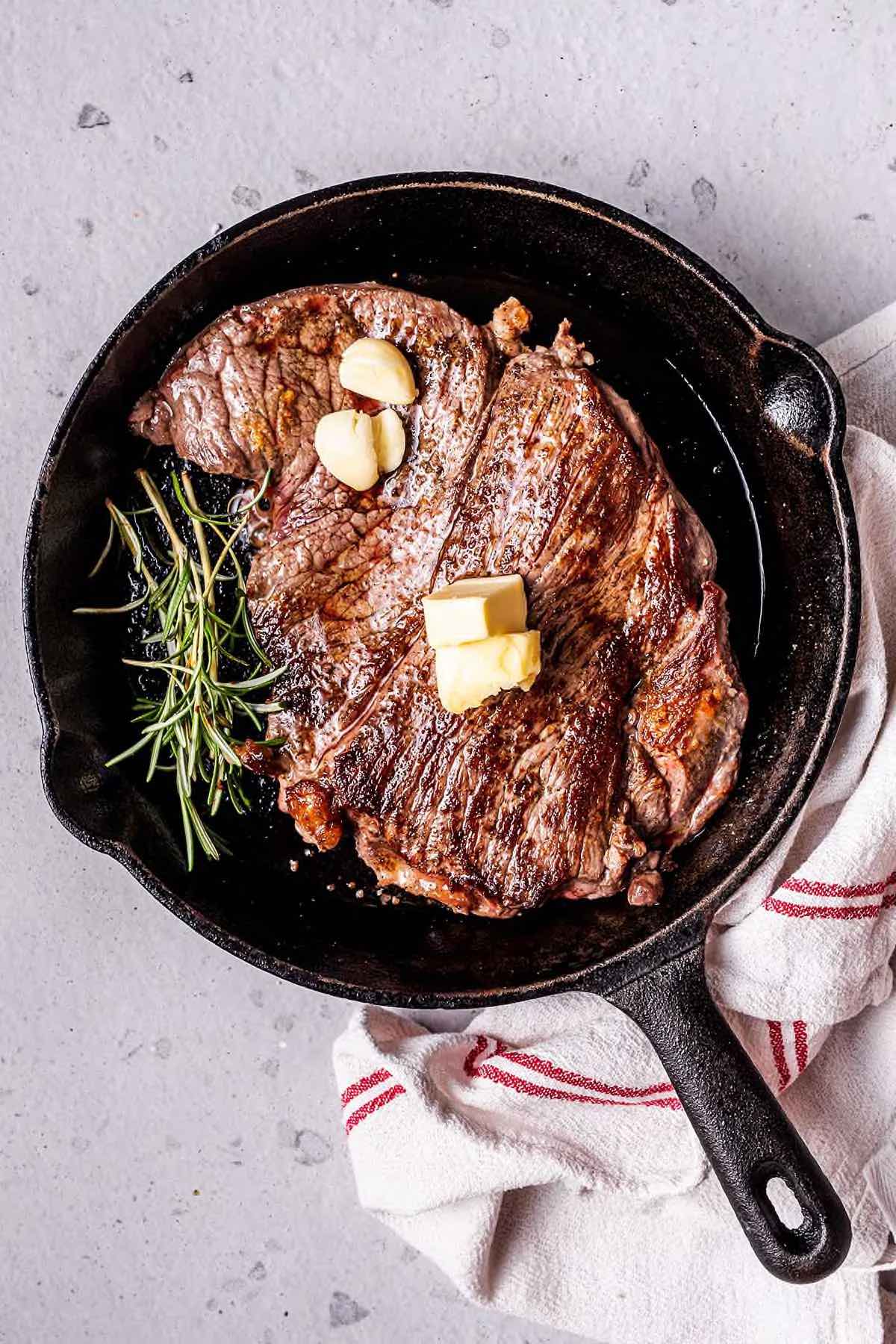 Pan Seared Round Steak