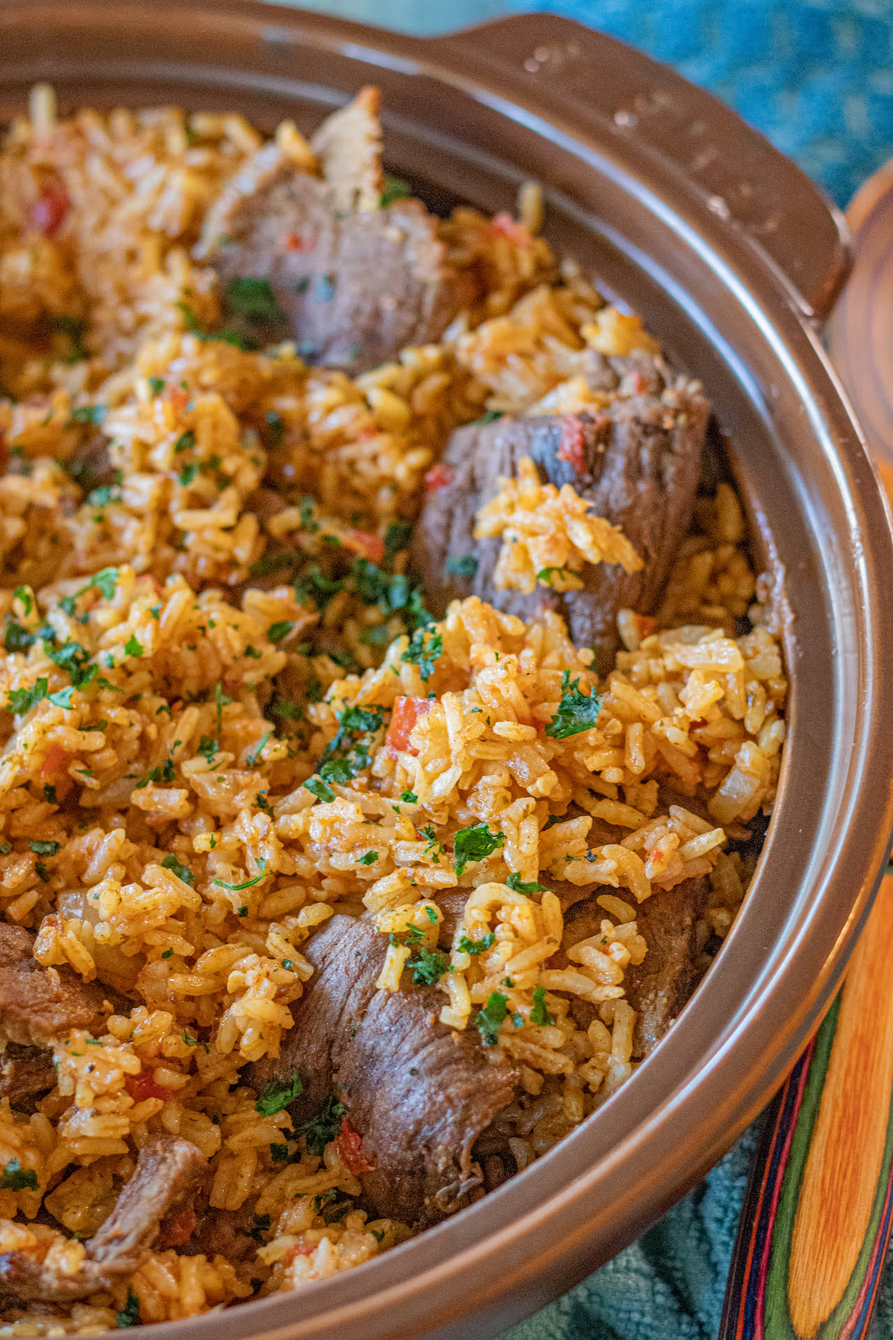 One Pan Latin Beef and Rice